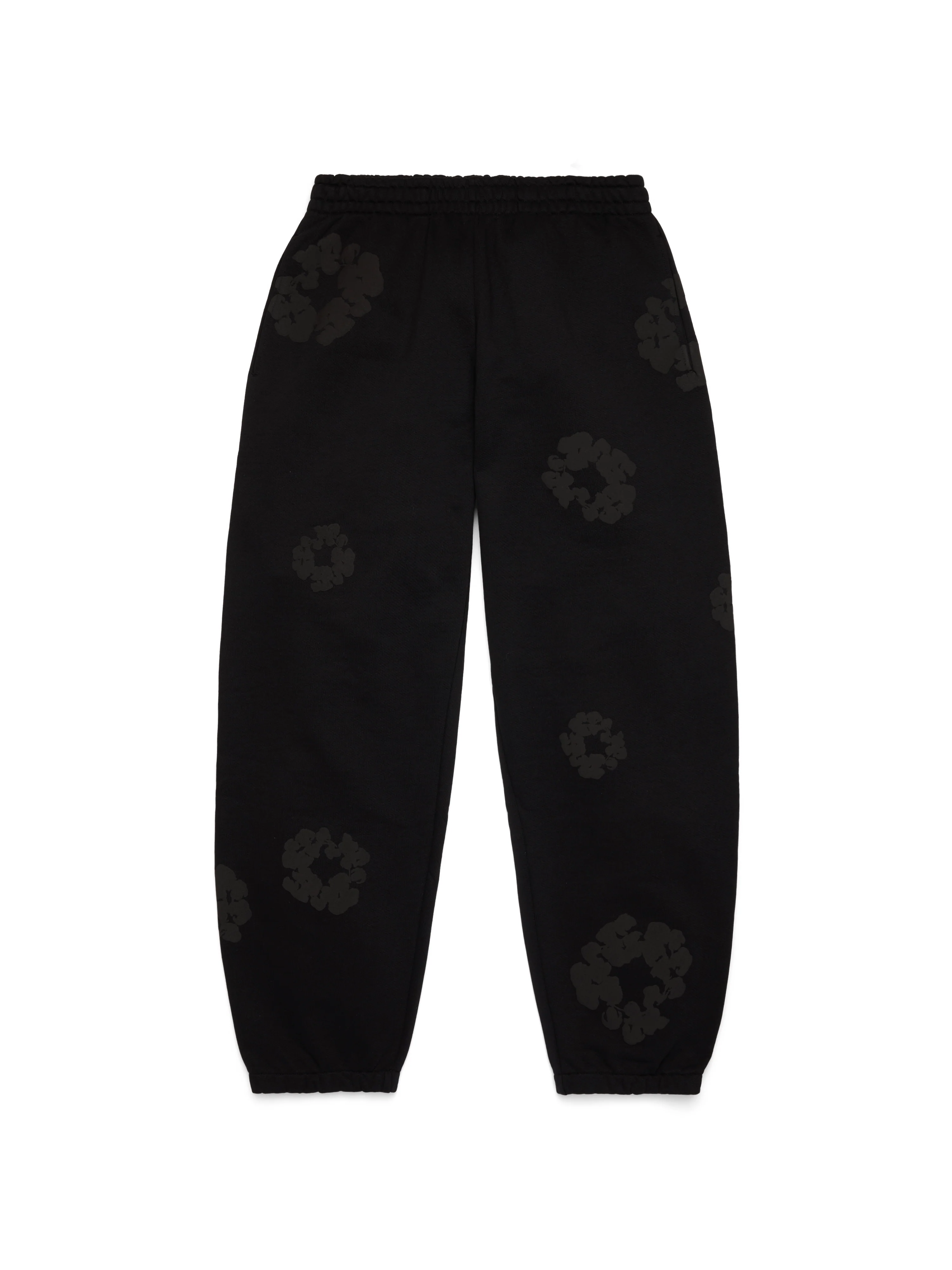 Mono Cotton Wreath Sweatpants Black