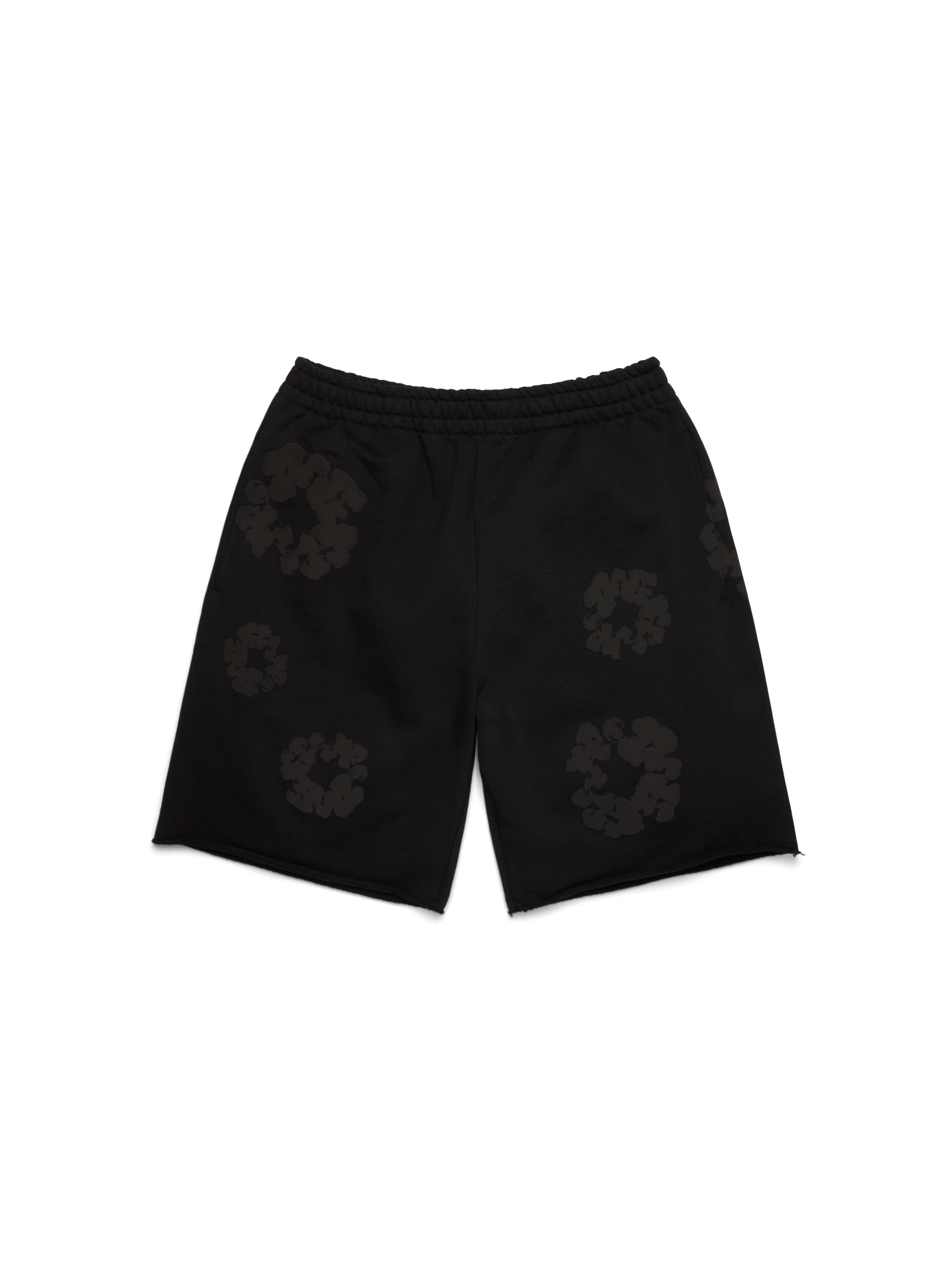 Mono Cotton Wreath Sweatshorts Black