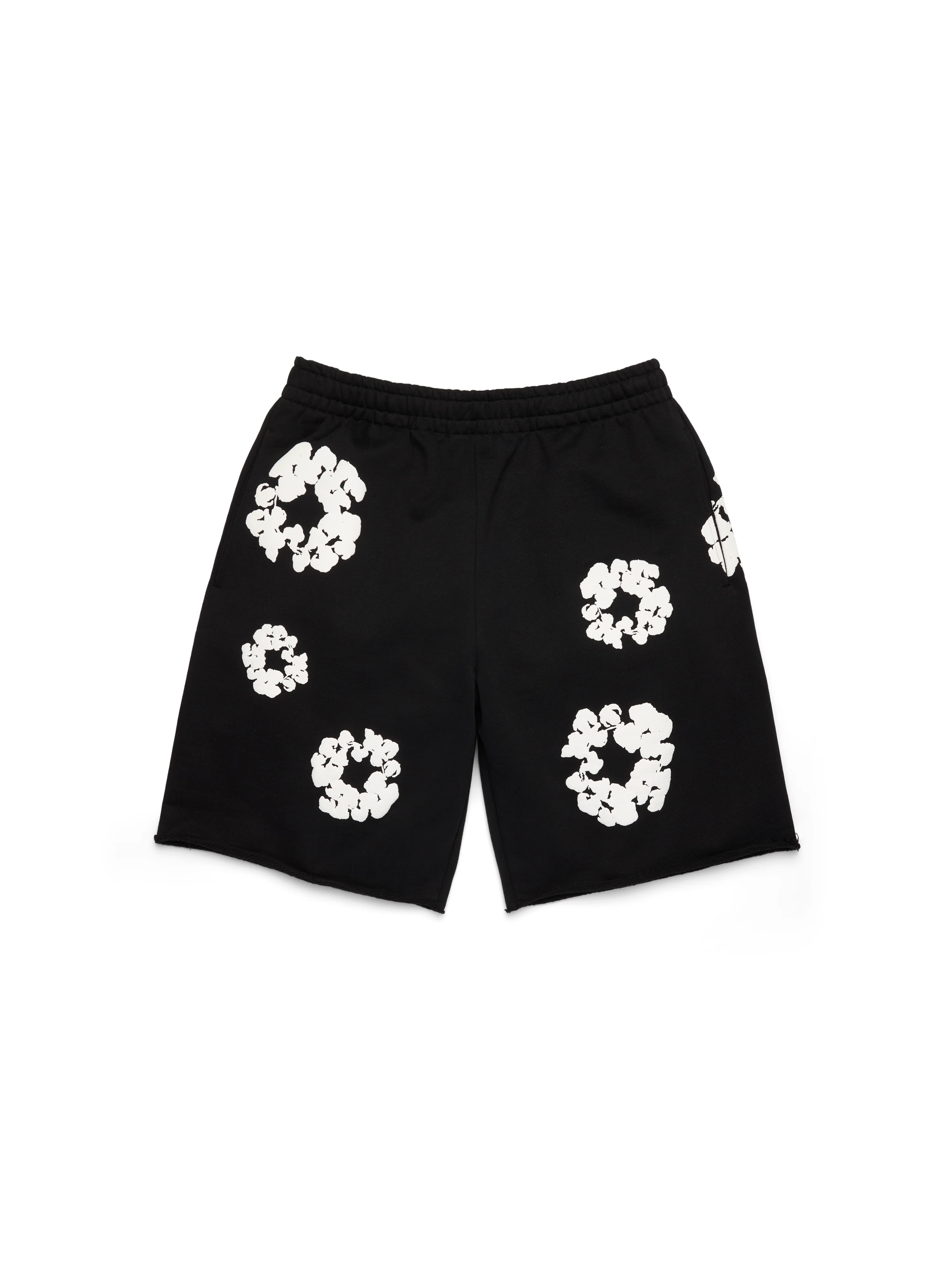 Cotton Wreath Sweatshorts Black