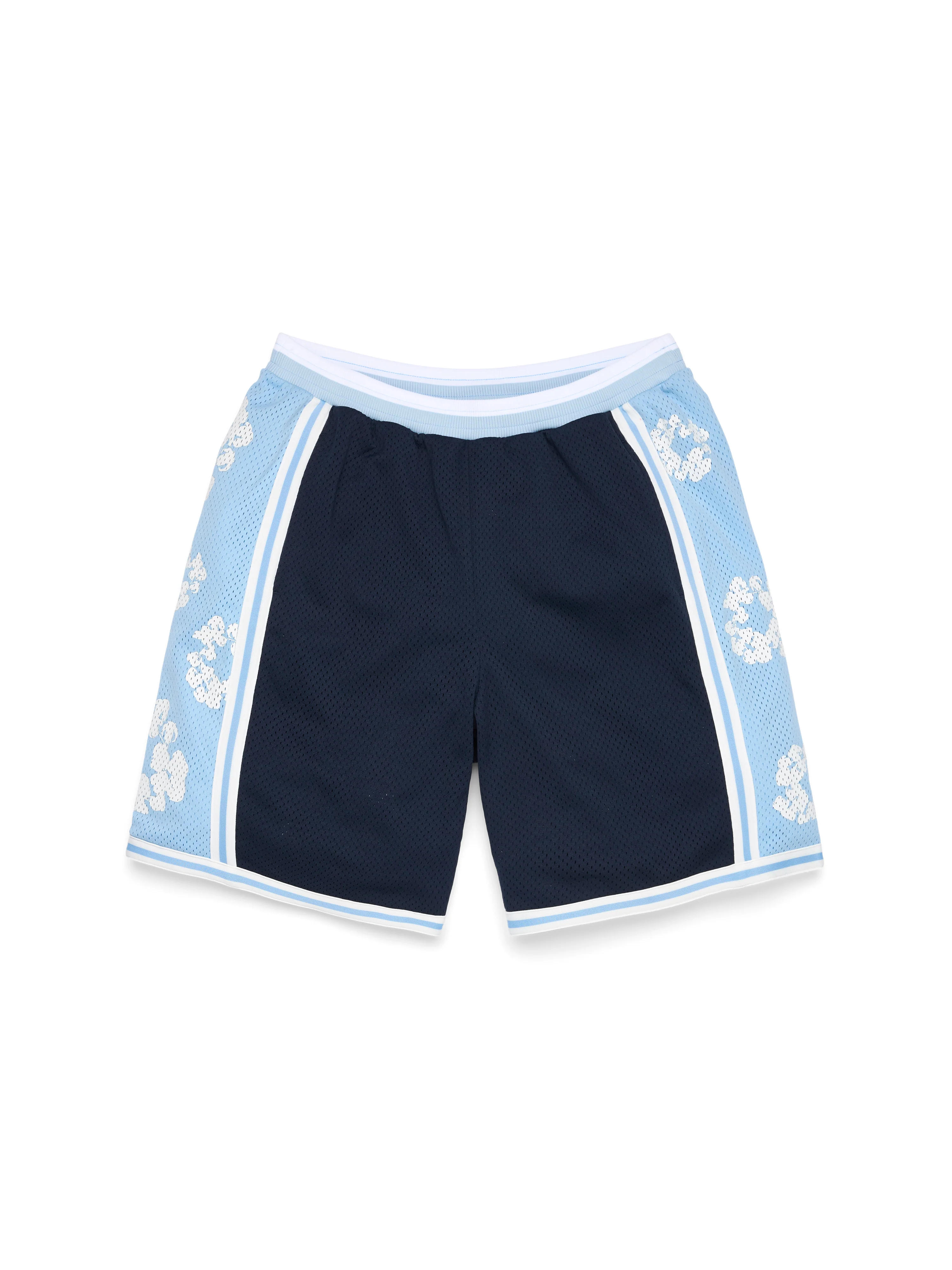 Cotton Wreath 90s Basketball Shorts Blue