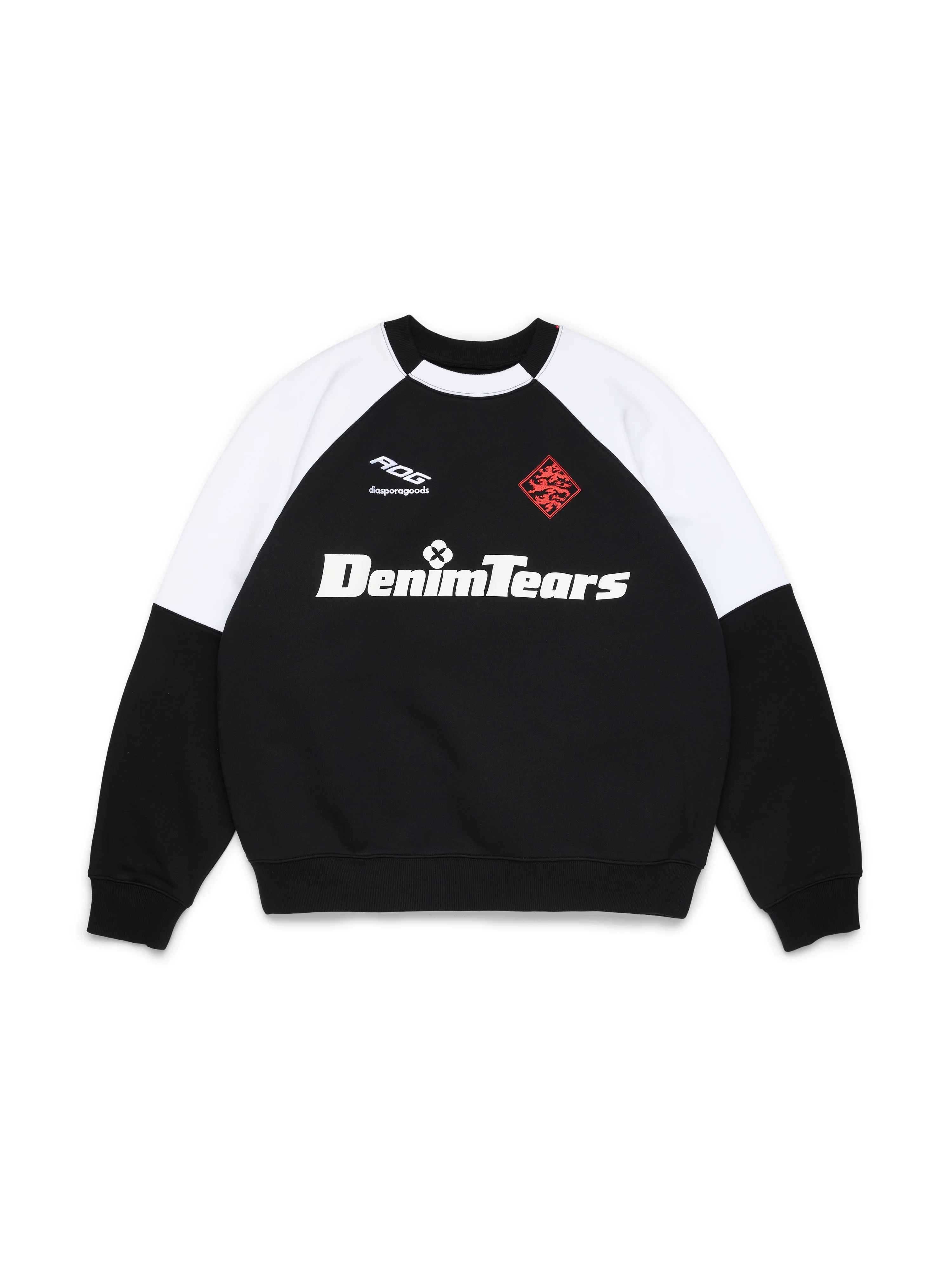 DT Sport Color Blocked Crewneck Black