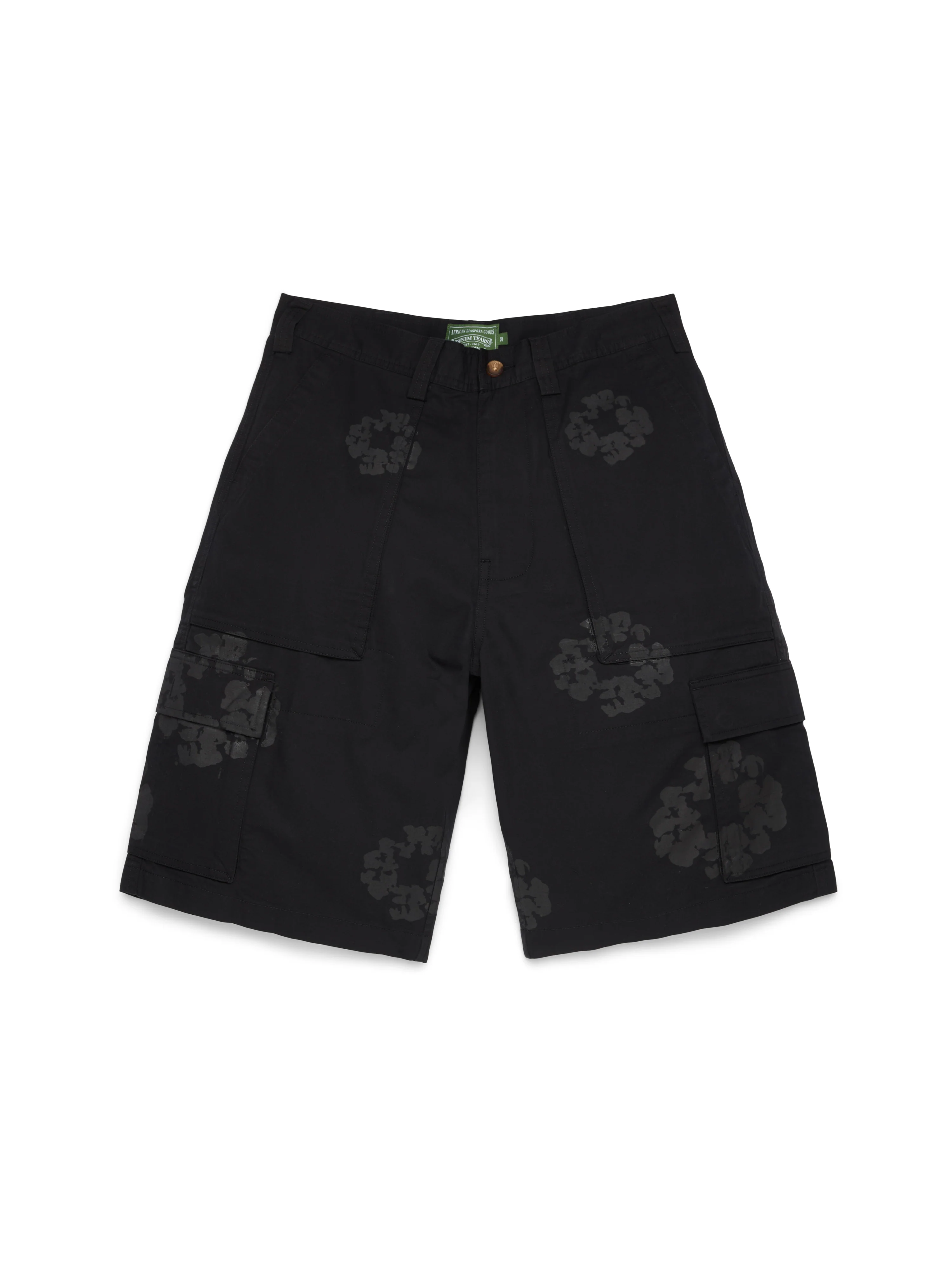 Mono Wreath Cargo Short Black