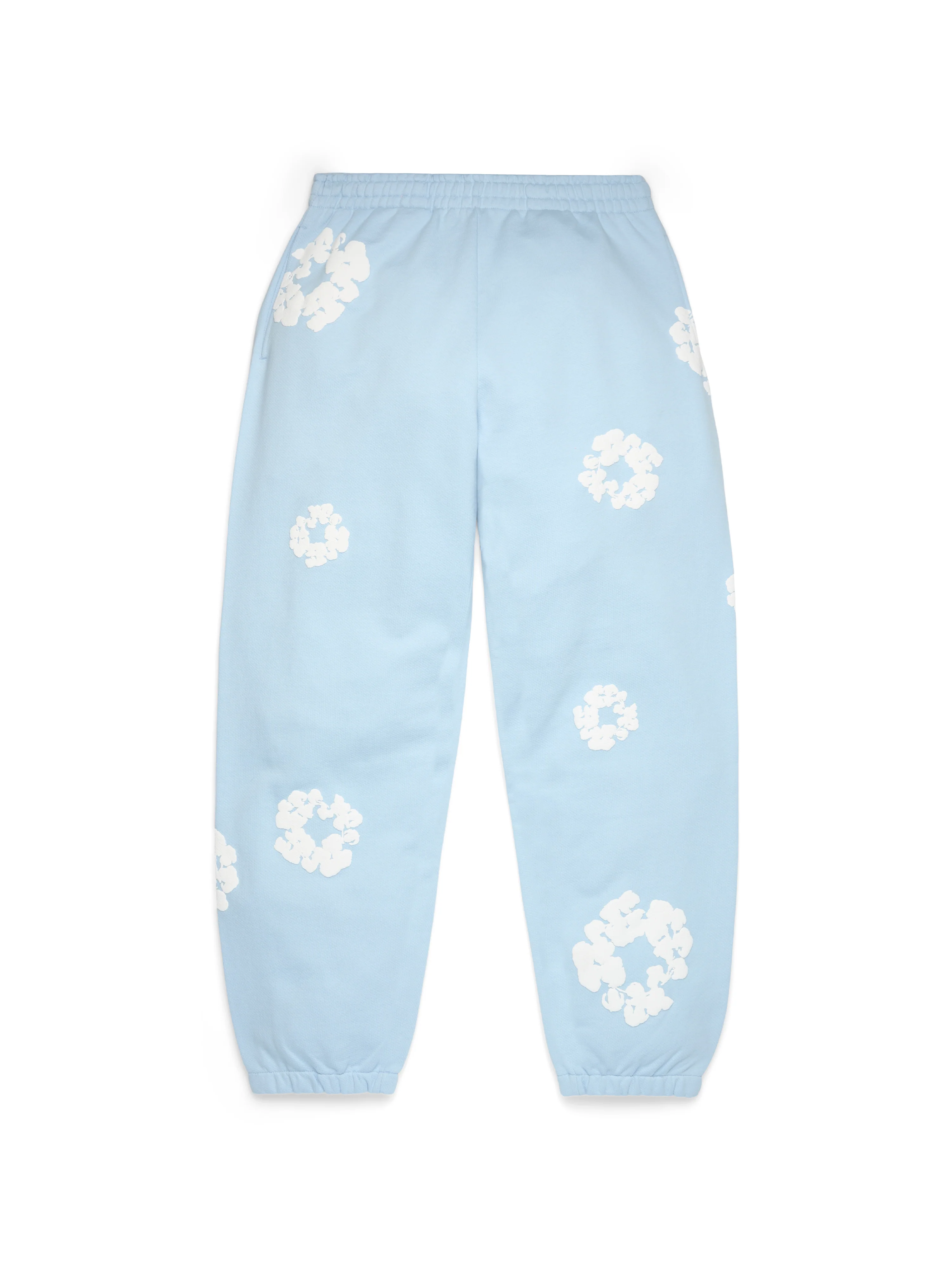 Cotton Wreath Sweatpants Powder Blue