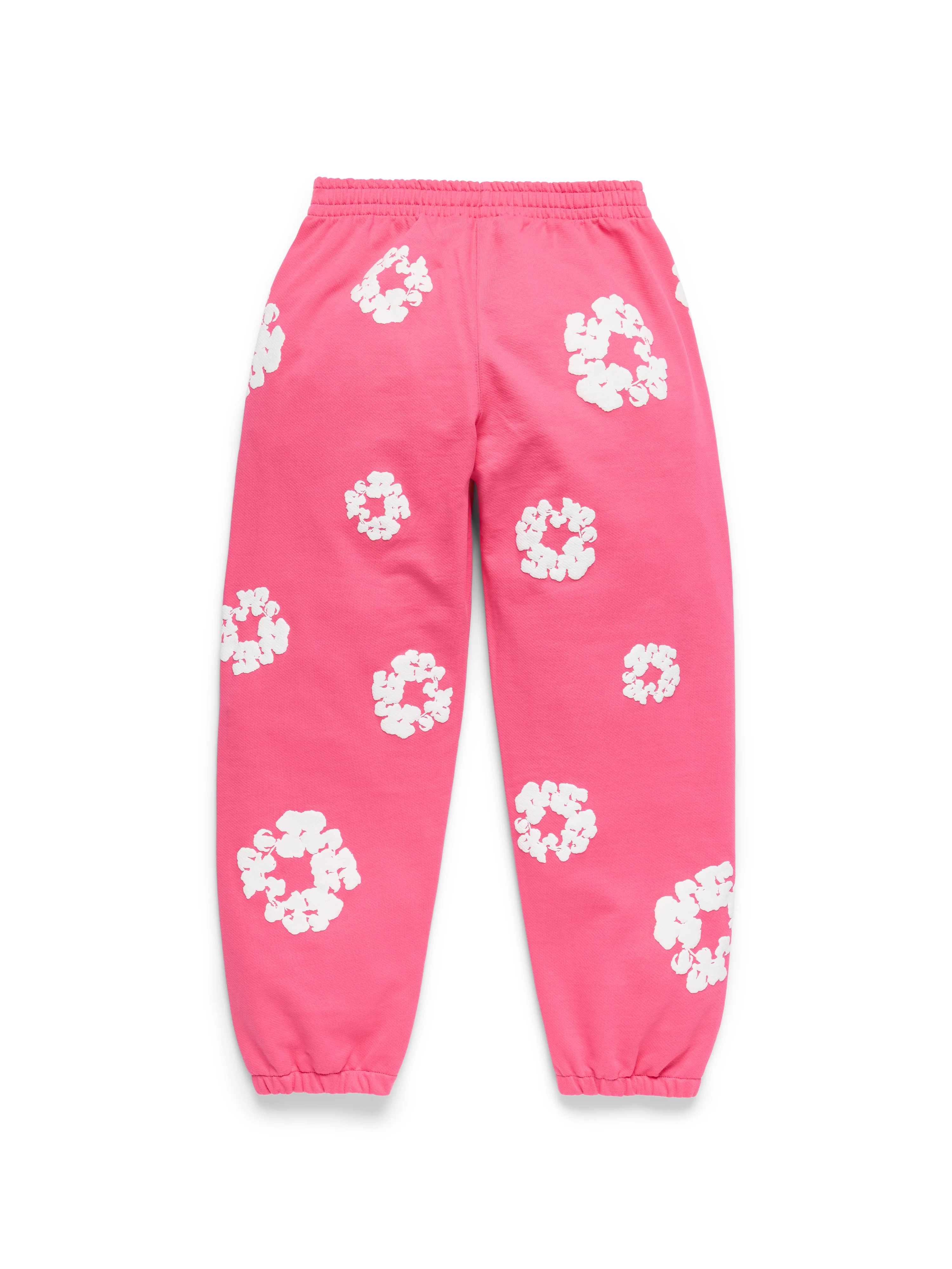 Cotton Wreath Sweatpants Pink